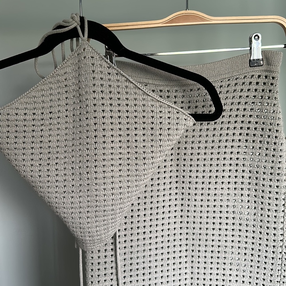 Reformation Woven Knit Two Piece Set - Picture 2 of 8